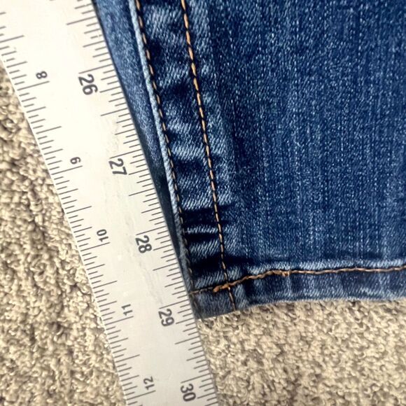 Seven7 Tummyless Skinny Jeans Womens Size 6 Blue Denim Cotton Stretch High Rise - Picture 13 of 16